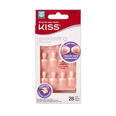 Накладные ногти Kiss My Face Everlasting French Nail Kit String of Pearls, 28 шт. цена и информация | Средства для маникюра и педикюра | kaup24.ee