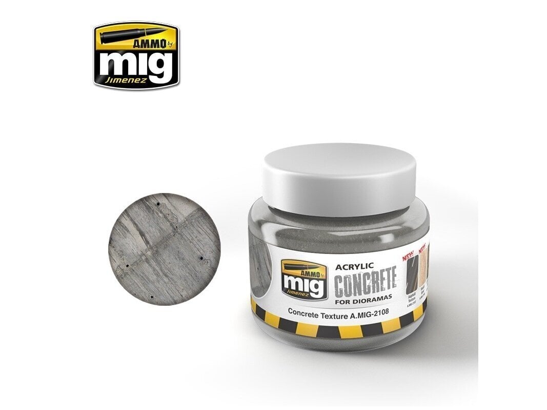 Ammo Mig - Concrete Texture, 250 ml Amig2108 hind ja info | Kunstitarbed, voolimise tarvikud | kaup24.ee