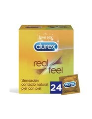 Презервативы DUREX REAL FEEL, 24 шт. цена и информация | Презервативы | kaup24.ee