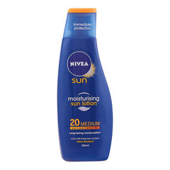 Päikesekaitsekreem Nivea Sun moisturising lotion SPF20, 200 ml цена и информация | Кремы от загара | kaup24.ee