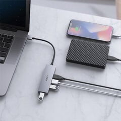 HUB CB-H3 USB-A aluminum | Ultra Slim | 4w1 | 4xUSB 3.0 | 5Gbps цена и информация | Адаптеры и USB-hub | kaup24.ee