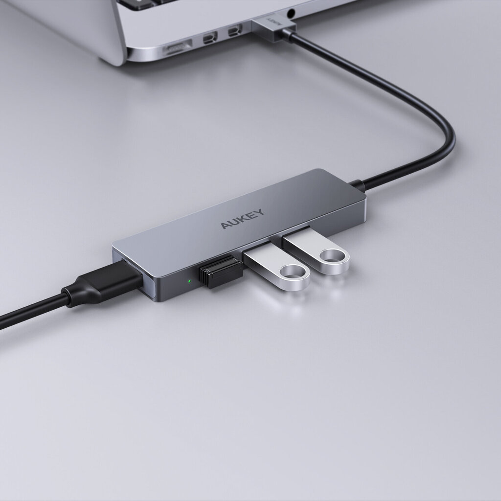 HUB CB-H3 USB-A aluminum | Ultra Slim | 4w1 | 4xUSB 3.0 | 5Gbps цена и информация | USB jagajad, adapterid | kaup24.ee