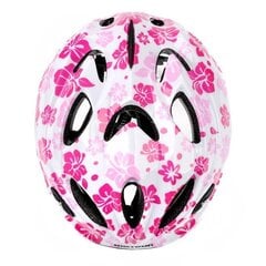 Детский велошлем Meteor HB6-2, белый/розовый цена и информация | Шлемы | kaup24.ee