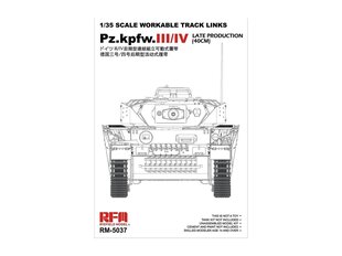 RFM - Pz.Kpfw.III/IV Early Production (40 cm) Tracks, 1/35, 5047 hind ja info | Klotsid ja konstruktorid | kaup24.ee