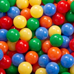 KiddyMoon Круглый детский бассейн с мячиками 90x30см/300 шариков ∅ 7см, Светло-серый:жёлтый/зелёный/голубой/красный/оранжевый цена и информация | Игрушки для малышей | kaup24.ee
