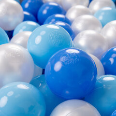 KiddyMoon Играть в пластиковые шарики для малыша 50 штук ∅ 7cm, Светло-голубой/голубой/перламутровый цена и информация | Игрушки для малышей | kaup24.ee