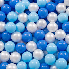 KiddyMoon Играть в пластиковые шарики для малыша 50 штук ∅ 7cm, Светло-голубой/голубой/перламутровый цена и информация | Игрушки для малышей | kaup24.ee