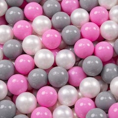KiddyMoon Играть в пластиковые шарики для малыша 50 штук ∅ 7cm, перламутровый/серый/розовый цена и информация | Игрушки для малышей | kaup24.ee