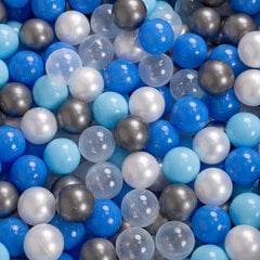 KiddyMoon Играть в пластиковые шарики для малыша 300 штук ∅ 7cm, перламутровый/голубой/Светло-голубой/прозрачный/серебряный цена и информация | Игрушки для малышей | kaup24.ee