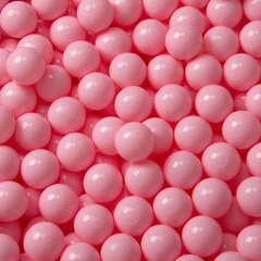 Играть в пластиковые шарики KiddyMoon для малыша 200 штук ∅ 6 см, сертифицированный продукт, произведенный в ЕС, светло-розовый цена и информация | Игрушки для малышей | kaup24.ee