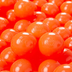 Играть в пластиковые шарики KiddyMoon для малыша 300 штук ∅ 6 см, сертифицированный продукт, произведенный в ЕС, оранжевый цена и информация | Игрушки для малышей | kaup24.ee