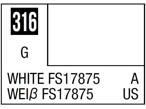 Mr.Hobby - Mr.Color C-316 FS17875 White, 10ml цена и информация | Kunstitarbed, voolimise tarvikud | kaup24.ee