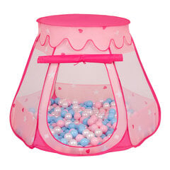 Selonis Игровая палатка Pop Up с пластиковыми шариками, 105x90 см/600 шариков, для детей, розовый: светло-голубой-розовая пудра-перламутровый цена и информация | Игрушки для малышей | kaup24.ee