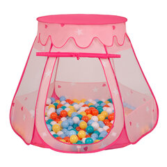 Игровая палатка с пластиковыми шариками Selonis Pop Up, 105x90 см/300 шариков, для детей, розовый: белый-жёлтый-оранжевый-светло-голубой-бирюзовый цена и информация | Игрушки для малышей | kaup24.ee
