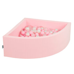 Детский бассейн с мячиками KiddyMoon, 90x30 см/200 шариков ∅ 7 см, сертифицирован в ЕС, розовый: светло-розовый/перламутровый/прозрачный цвет цена и информация | Игрушки для малышей | kaup24.ee