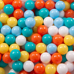 Игровая палатка с пластиковыми шариками Selonis Pop Up, 105x90 см/600 шариков, для детей, мятный: белый/жёлтый/оранжевый/светло-голубой/бирюзовый цена и информация | Игрушки для малышей | kaup24.ee