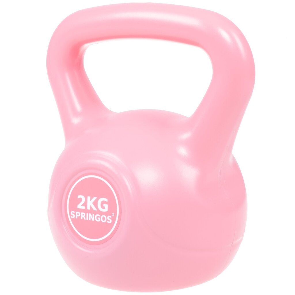 Sangpomm Springos, 2 kg, roosa hind ja info | Hantlid, kangid, raskused | kaup24.ee