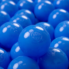 Пластиковые шарики для малыша KiddyMoon, 100 штук, ∅ 7 см, сертифицированный продукт, произведенный в ЕС,голубой цвет цена и информация | Игрушки для малышей | kaup24.ee