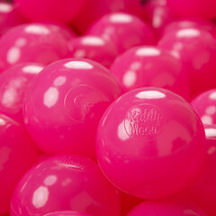 Мячики в бассейн KiddyMoon, для малыша, 100 штук ∅ 7 см, сертифицированный продукт, произведенный в ЕС, темно-розовый цвет цена и информация | Игрушки для малышей | kaup24.ee