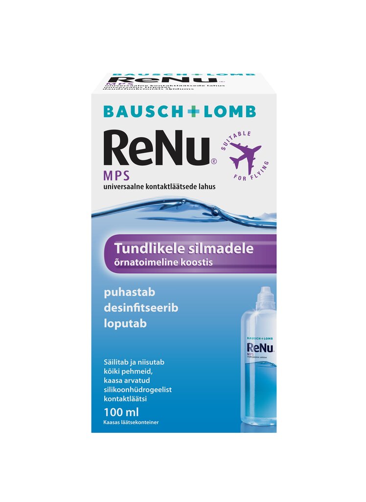 Bausch+Lomb ReNu MPS 100 ml цена и информация | Läätsevedelikud | kaup24.ee