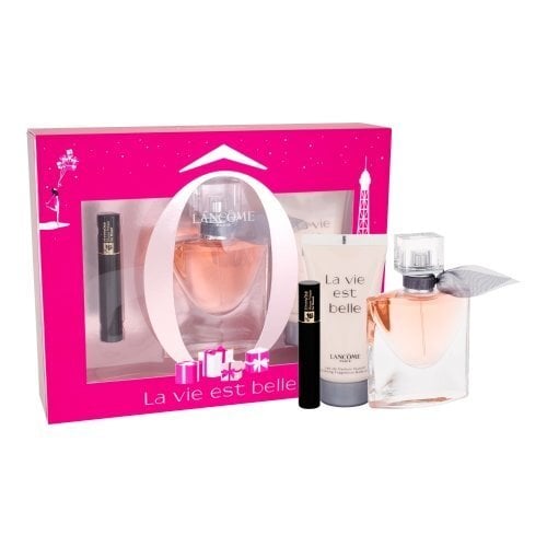 Komplekt Lancome La Vie Est Belle: EDP naistele 30 ml + ihupiim 50 ml + ripsmetušš 2 ml hind ja info | Naiste parfüümid | kaup24.ee