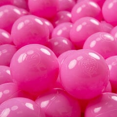 Пластиковые шарики для малыша KiddyMoon, 50 штук, ∅ 7 см, сертифицированный продукт, произведенный в ЕС, розовый цвет цена и информация | Игрушки для малышей | kaup24.ee