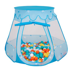 Игровая палатка с пластиковыми шариками Selonis Pop Up, 105x90 см/200 шариков, для детей, голубой: белый-жёлтый-оранжевый-светло-голубой-бирюзовый цвет цена и информация | Игрушки для малышей | kaup24.ee