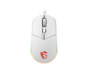 MOUSE USB OPTICAL GAMING/CLUTCH GM11 WHITE MSI цена и информация | Мыши | kaup24.ee