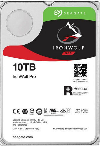 Seagate IronWolf Pro ST10000NE000, 10 TB - SATA 6Gb/s цена и информация | Sisemised kõvakettad (HDD, SSD, Hybrid) | kaup24.ee