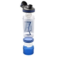 Бутылка-шейкер Meteor 500 мл, синяя цена и информация | Бутылки для воды | kaup24.ee