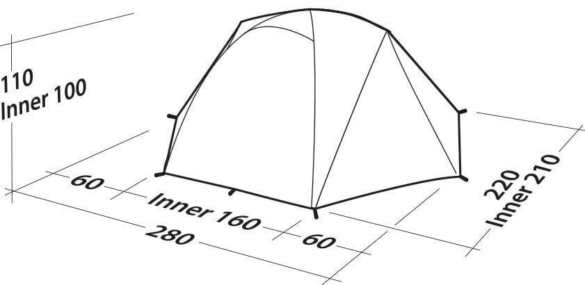 Telk Robens Boulder 3, oranž hind ja info | Telgid | kaup24.ee