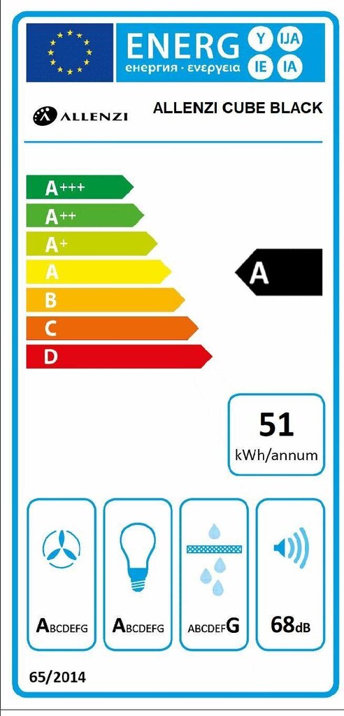 Allenzi CUBE BLACK hind ja info | Õhupuhastid | kaup24.ee