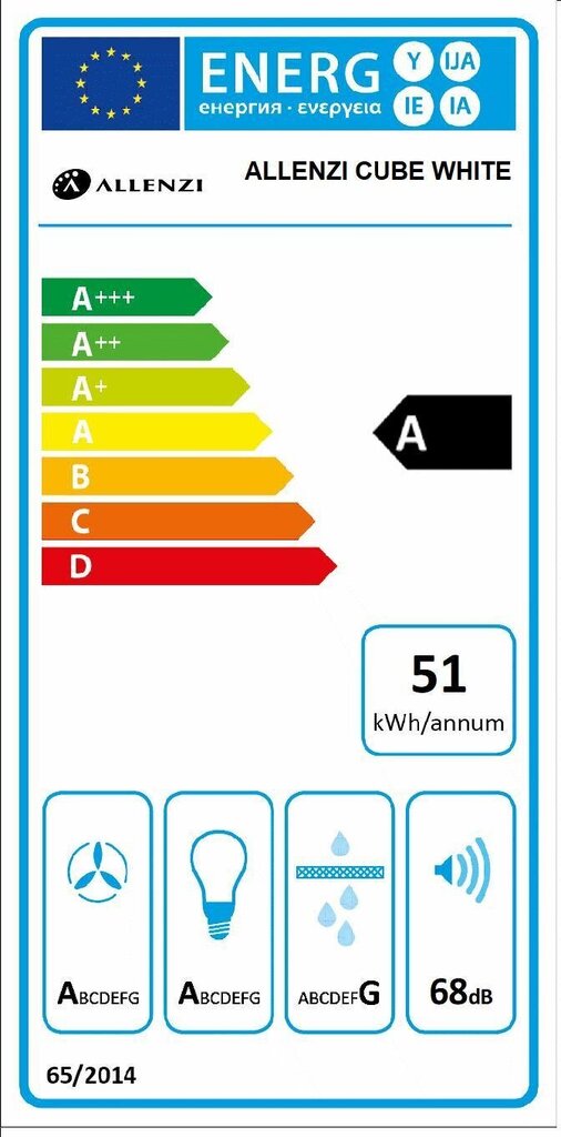 Allenzi CUBE WHITE цена и информация | Õhupuhastid | kaup24.ee
