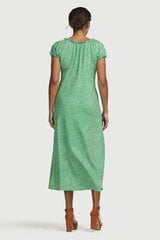 Cellbes naiste pikk kleit MONICA, roheline-täpiline hind ja info | Kleidid | kaup24.ee