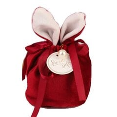 Бархатный подарочный мешочек Заячьи ушки, бордовый цена и информация | Подарочные упаковки | kaup24.ee