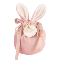 Бархатный подарочный мешочек Заячьи ушки, розовый цена и информация | Подарочные упаковки | kaup24.ee