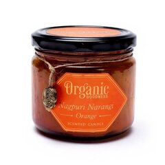 Organic Goodness sojavahast küünal Narangi, põlemisaeg 55h цена и информация | Подсвечники, свечи | kaup24.ee