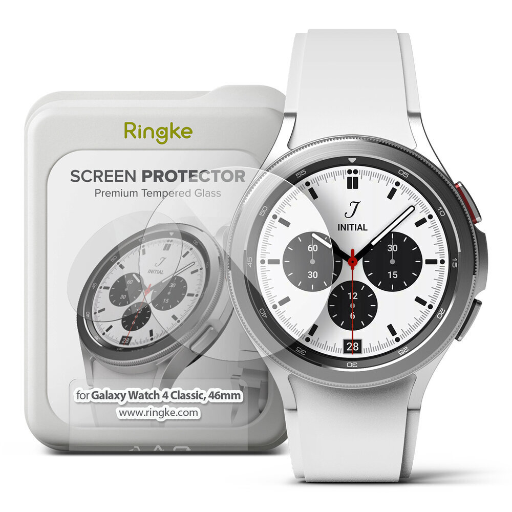 Ringke IDGL karastatud klaas Samsung Galaxy Watch 4 - 46 mm, 4 tk. hind ja info | Ekraani kaitsekiled | kaup24.ee