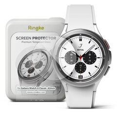 Ringke IDGL karastatud klaas Samsung Galaxy Watch 4 - 42 mm, 4 tk. цена и информация | Аксессуары для смарт-часов и браслетов | kaup24.ee
