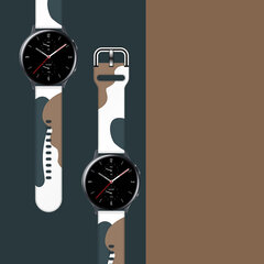 Rihm Moro varurihm Samsung Galaxy Watchile 42 mm, käevõru Camo - 1, must hind ja info | Nutikellade ja nutivõrude tarvikud | kaup24.ee