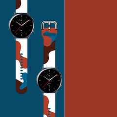Rihm Moro varurihm Samsung Galaxy Watchile 42 mm, käevõru Camo - 8, must цена и информация | Аксессуары для смарт-часов и браслетов | kaup24.ee