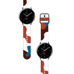 Rihm Moro varurihm Samsung Galaxy Watchile 42 mm, käevõru Camo - 8, must цена и информация | Аксессуары для смарт-часов и браслетов | kaup24.ee