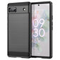 Painduv kate Carbon telefonile Google Pixel 6a, must hind ja info | Telefoni kaaned, ümbrised | kaup24.ee
