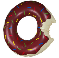 Надувное колесо для пончиков 110 см, коричневого цвета цена и информация | Надувные и пляжные товары | kaup24.ee