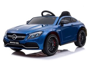 Mercedes C63 AMG 12v, sinine (kõrgläige) hind ja info | Laste elektriautod | kaup24.ee