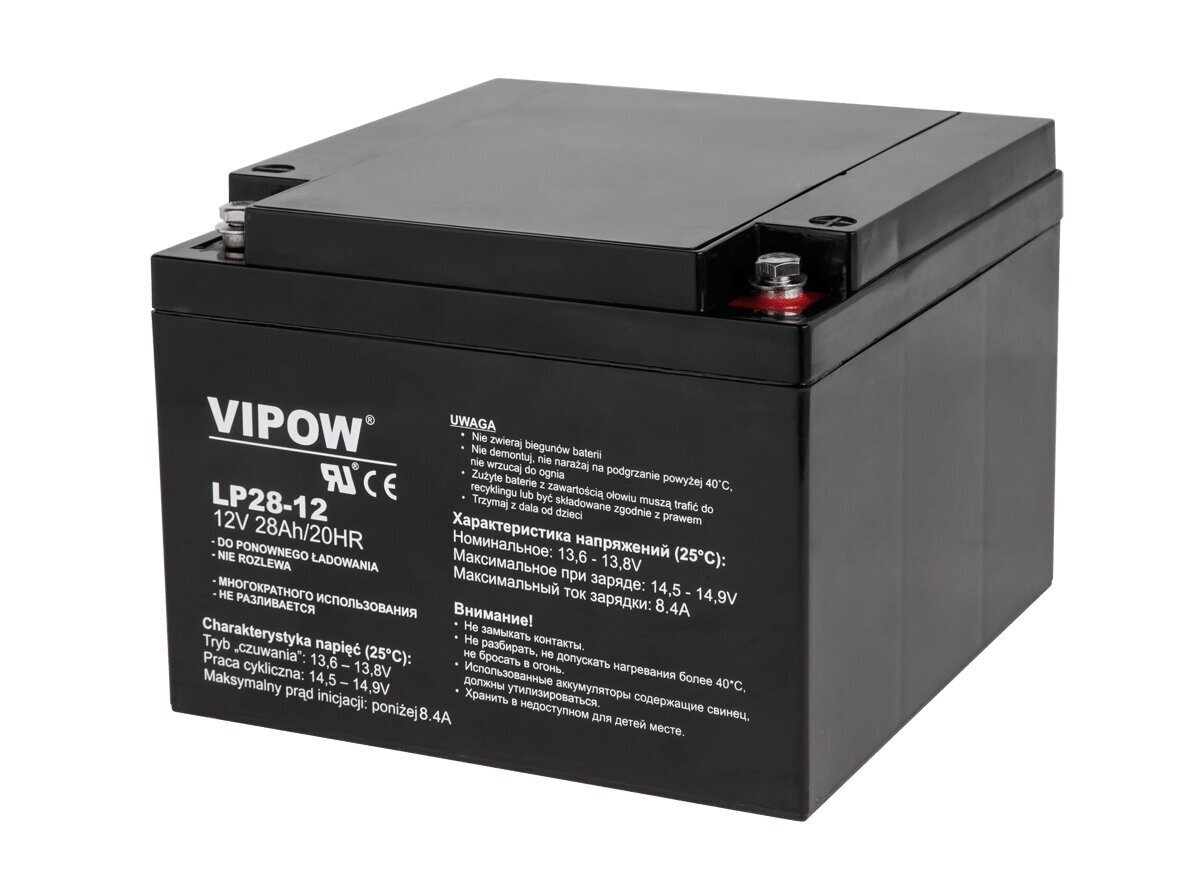 Pliiaku Vipow 12V 28Ah hind ja info | Akud | kaup24.ee