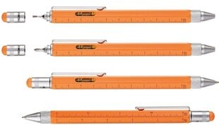 Многофункциональная ручка TROIKA Construction, неоновая оранжевая цена и информация | Бизнес подарки | kaup24.ee