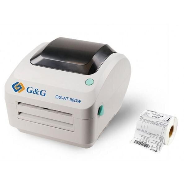 G&G etiketiprinter GG-AT-90DW, 4"/108 MM, 203 DPI, USB - hind ja info | Printerid | kaup24.ee