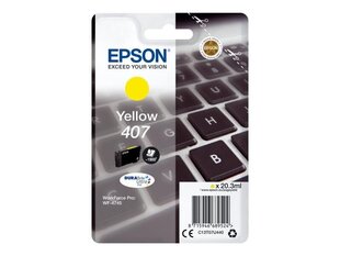 Epson чернильный картридж C13T41E440  C13T07U440  T07U440  407XL Желтый - цена и информация | Картриджи для струйных принтеров | kaup24.ee