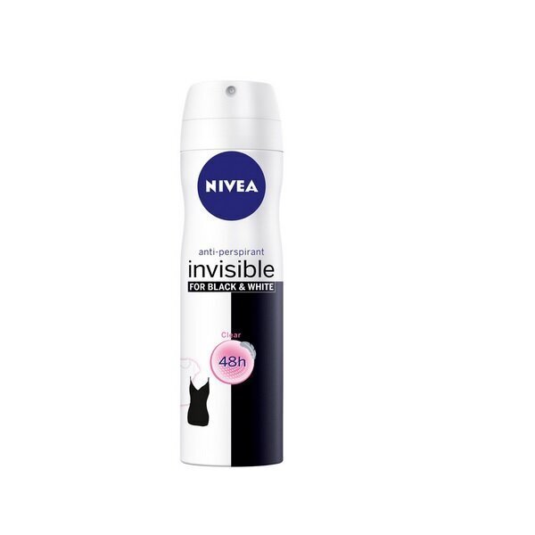 Spreideodorant Nivea Black & White Invisible, 200 ml hind ja info | Deodorandid | kaup24.ee